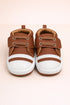 Brown & White Baby Sneakers