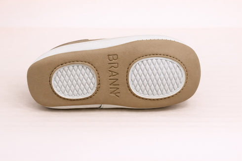 Beige Baby Sneaker with Velcro Strap