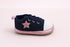Pink Star Twinkle Navy Velcro Baby Sneakers