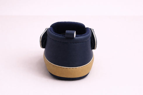 Navy Luxe Dot Slip-Ons Sneakers
