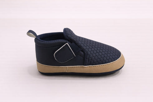 Navy Luxe Dot Slip-Ons Sneakers