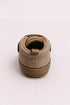 Sand & Brown Toddler Velcro Baby Sneakers