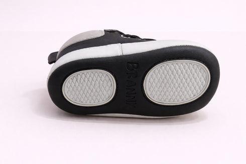 Black & White Sneaker with Velcro Strap