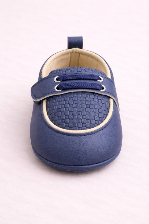 Midnight Blue Luxe Dot Slip-Ons Sneakers
