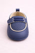 Midnight Blue Luxe Dot Slip-Ons Sneakers