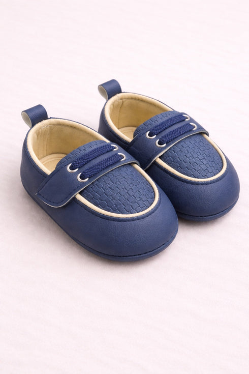Midnight Blue Luxe Dot Slip-Ons Sneakers