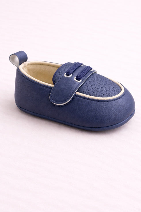 Midnight Blue Luxe Dot Slip-Ons Sneakers