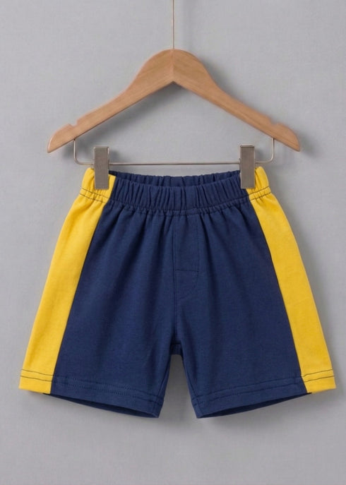 Sun Day Printed Panelled Interlock Short Set