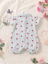 Sweet Ribbon Polo Collar Romper