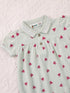 Sweet Ribbon Polo Collar Romper