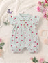 Sweet Ribbon Polo Collar Romper
