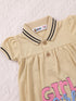 Beautiful Girl Polo Collar Romper