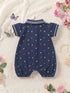 Sweet Sprout Polo Collar Romper