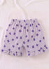 Lavender Bloom Bow Detail Frock Set