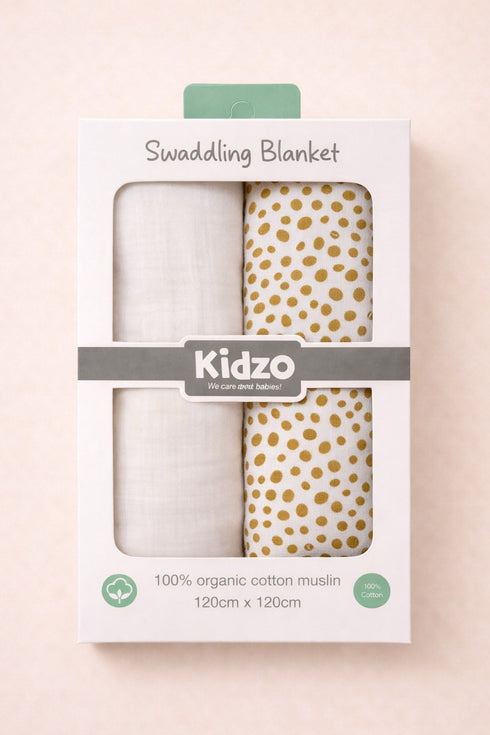 2-Pack Muslin Swaddle Blanket