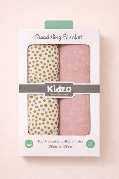 2-Pack Muslin Swaddle Blanket