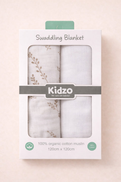 2-Pack Muslin Swaddle Blanket
