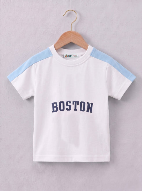 Boston Printed Panelled Interlock Short Set