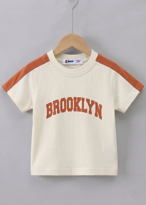 Brooklyn Printed Panelled Interlock Short Set