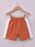 Little Athlete Panelled Interlock Short Set