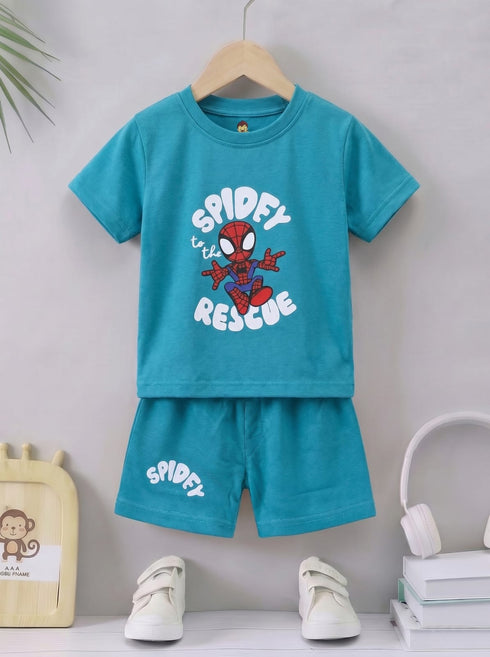 Spidey Rescue Interlock Short Set