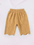 Mustard Scalloped Pajama Set