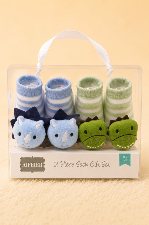 Dinosaur Baby Socks Set (0-9 Months)