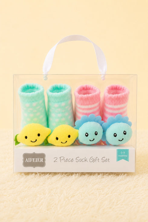 Fruit & Flower Baby Socks Set (0-9 Months)