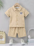Nordic Panda Button-Down Short Set