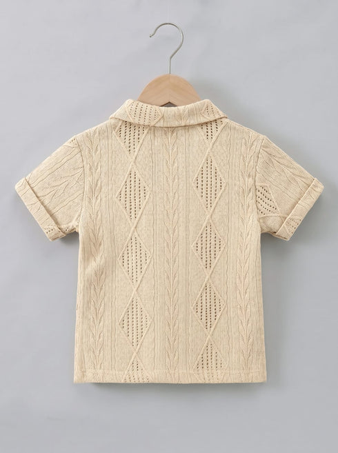 Nordic Panda Button-Down Short Set