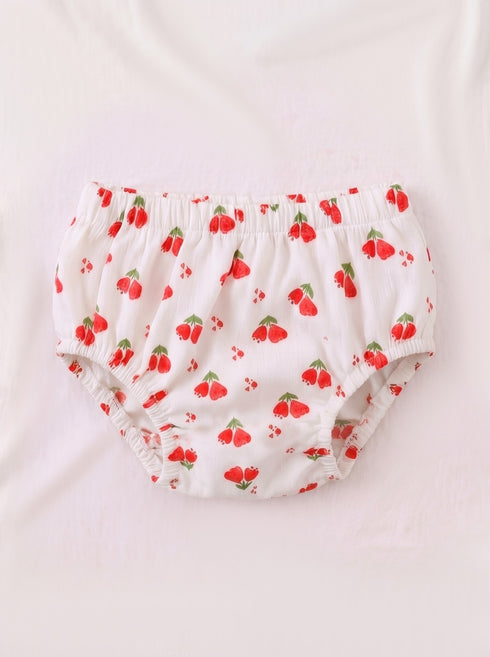 Japanese Style Floral Frock Set (Red)