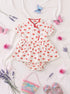 Japanese Style Floral Frock Set (Red)