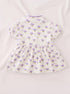 Japanese Style Floral Frock Set (Purple)
