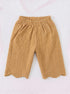 Warm Honey Scalloped Pajama Set