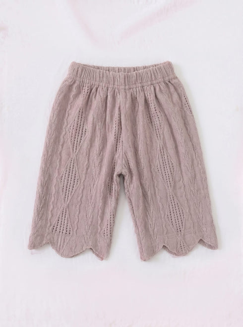 Lilac Scalloped Pajama Set