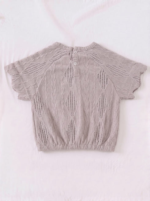 Lilac Scalloped Pajama Set