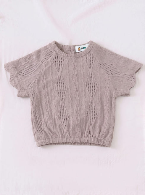 Lilac Scalloped Pajama Set
