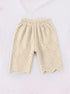 Beige Scalloped Pajama Set