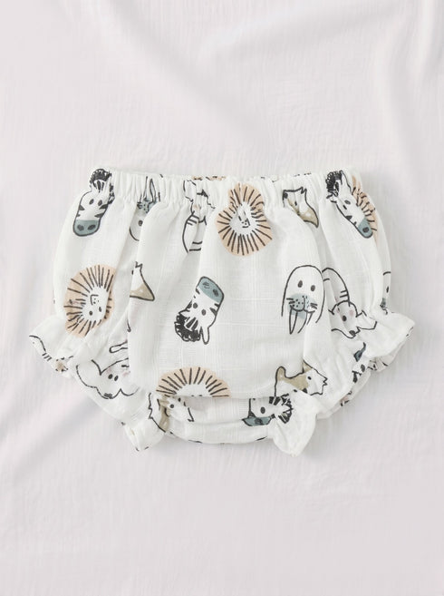 Wild Safari Bow Frock Set with Headband