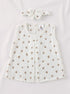 Leopard Bloom Bow Frock Set with Headband