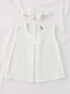 White Bow Frock Set with Headband