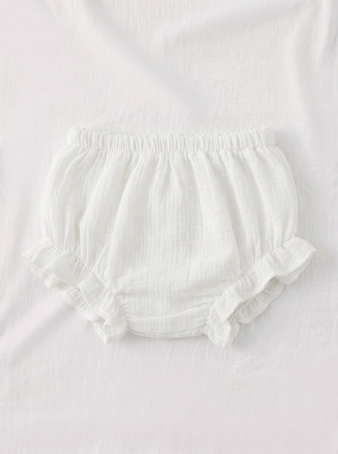 White Bow Frock Set with Headband