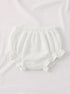 White Bow Frock Set with Headband