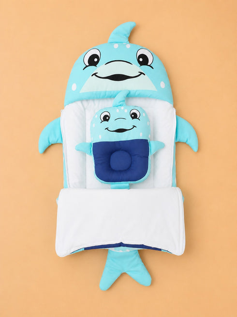 Little Fish Sleeping Carry Nest (Turquoise)