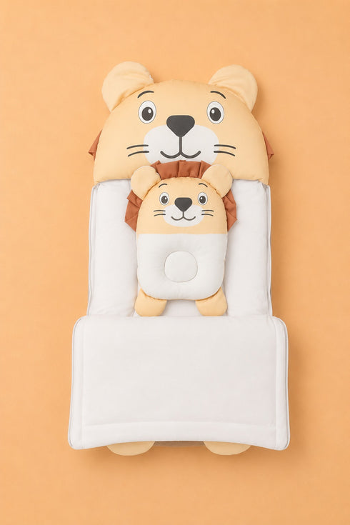 Cuddle Lion Sleeping Carry Nest (Cream)