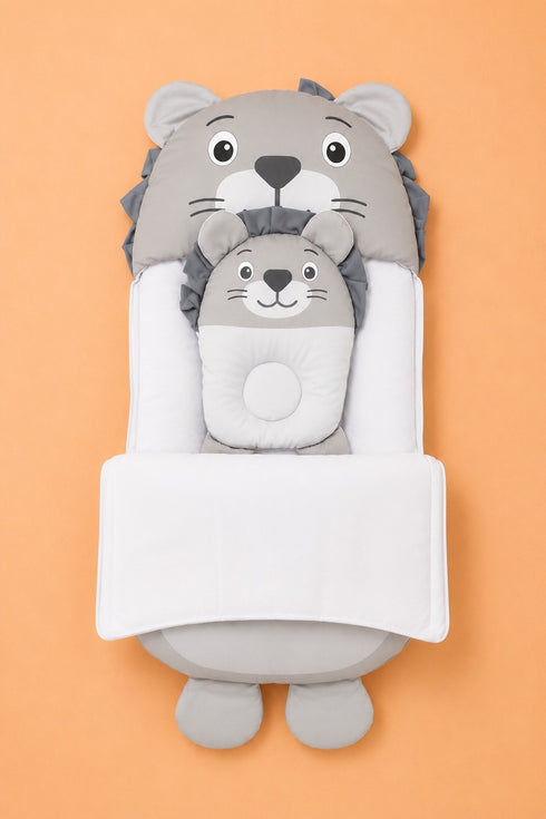 Cuddle Lion Sleeping Carry Nest (Charcoal)