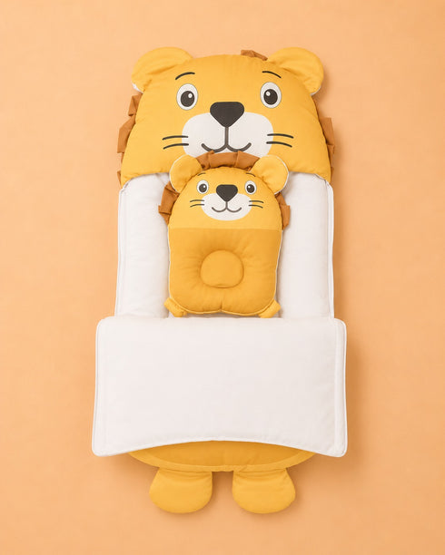 Cuddle Lion Sleeping Carry Nest (Yellow)