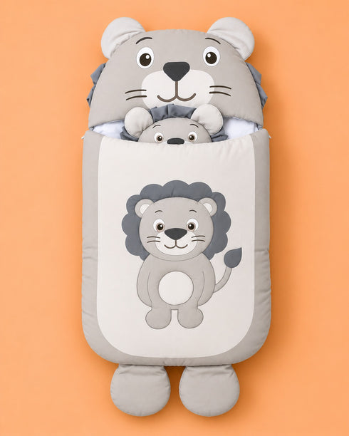Cuddle Lion Sleeping Carry Nest (Charcoal)
