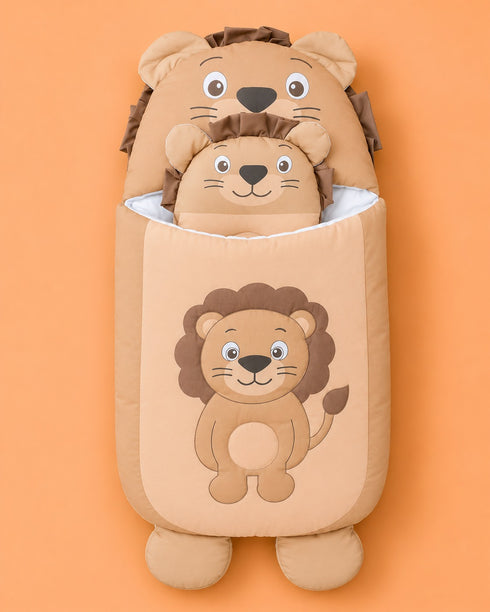 Cuddle Lion Sleeping Carry Nest (Brown)