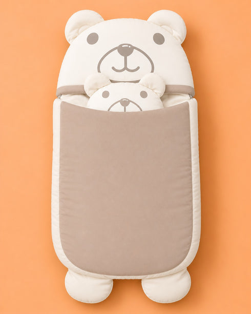 Cuddle Bear Sleeping Carry Nest (Mink Grey)